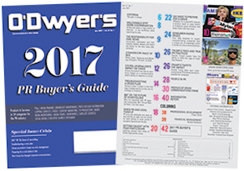 O'Dwyer's Jan. '17 PR Buyer's Guide & Crisis Communications Magazine
