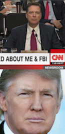 Ex-FBI directory James Comey & President Donald Trump