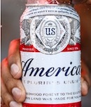 Budweiser's "America" beer can