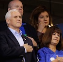 Mike Pence at Indianapolis Colts game