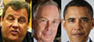 Christie, Bloomberg, Obama