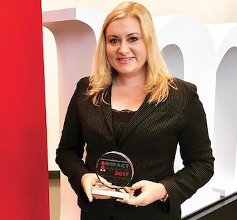 Marketing Maven CEO and President, Lindsey Carnett, received an IMPACT	Award for Social Media Campaign Integrated Strategy