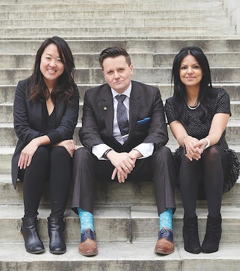 From left: Vested President & Co-Founder Binna Kim, CEO & Co-Founder Dan Simon and COO & Co-Founder Ishviene Arora.