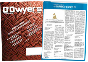 O'Dwyer's Dec. '15 Entertainment & Sports PR Magazine
