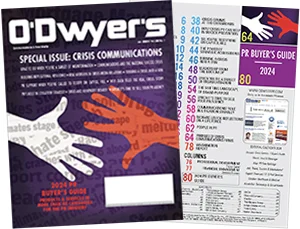 O'Dwyer's Jan. '24 Crisis Communications & PR Buyer's Guide Magazine