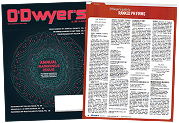 O'Dwyer's May '19 PR Firm Rankings Magazine