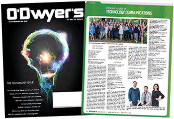 O'Dwyer's Nov. '19 Technology PR Magazine