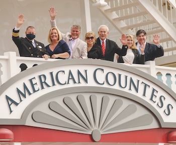 New Orleans – American Queen Steamboat Company sailed with Lou Hammond Group for the christening and debut of its newest paddlewheeler, the American Countess.  The partnership secured over 480 million impressions and led to a nearly sold-out 2021 season for the cruise line.
