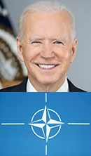 President Biden & NATO symbol