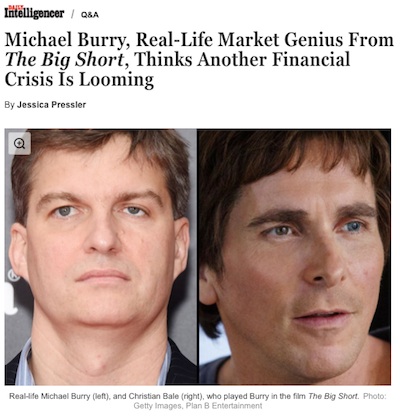 New York Magazine - Interview with Michael Burry
