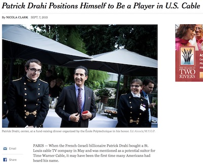 NY Times article on Patrick Drahi