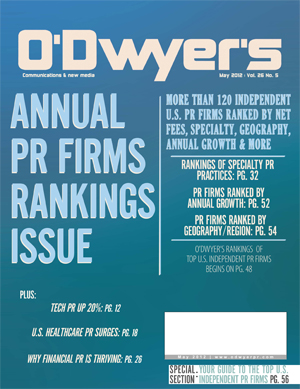 O'Dwyer's 2012 PR Firm Rankings Magazine