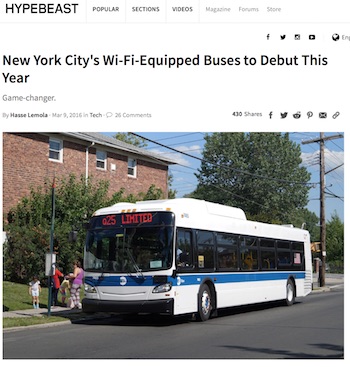 NYC Buses to get Wi-Fi