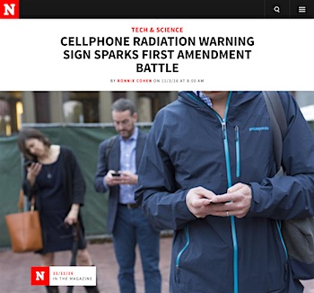 Newsweek article on cellphone radiation
