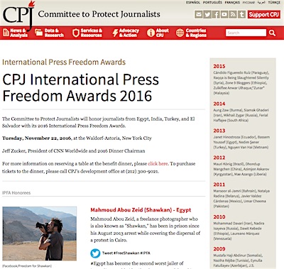 CPJ website