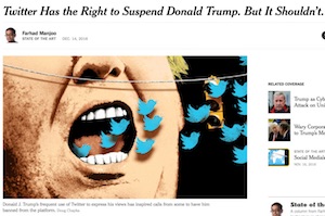 NY Times article on Twitter and Donald Trump