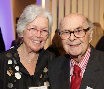 Ann Barkelew with Harold Burson