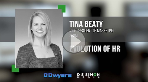 O'Dwyer's/DS Simon Video Interview Series: Tina Beaty, VP Marketing, Society for Human Resource Management