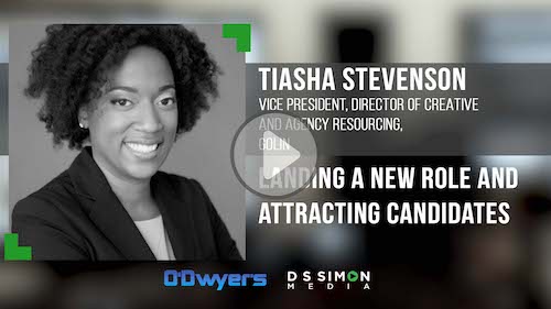 O'Dwyer's/DS Simon Video Interview Series: Tiasha Stevenson, VP, Director of Creative & Agency Resourcing, Golin