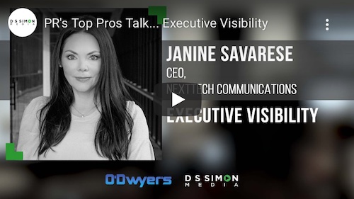 O'Dwyer's/DS Simon Video Interview Series: Janine Savarese, CEO, NextTech Communications
