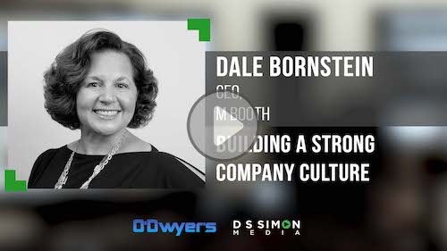 O'Dwyer's/DS Simon Video Interview Series: Dale Bornstein, CEO, M Booth