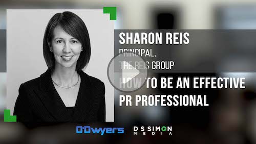 O'Dwyer's/DS Simon Video Interview Series: Sharon Reis, Principal, The Reis Group