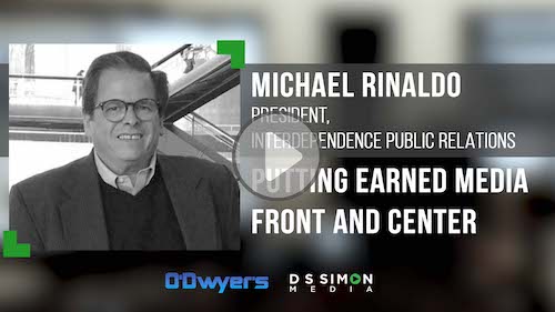 O'Dwyer's/DS Simon Video Interview Series: Michael Rinaldo, Pres., Interdependence PR
