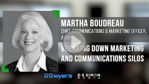 O'Dwyer's/DS Simon Video Interview Series: Martha Boudreau, Chief Comms & Marketing Officer, AARP