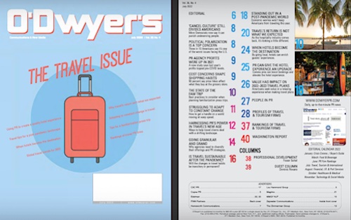 O'Dwyer's July '22 Travel & Tourism PR Magazine