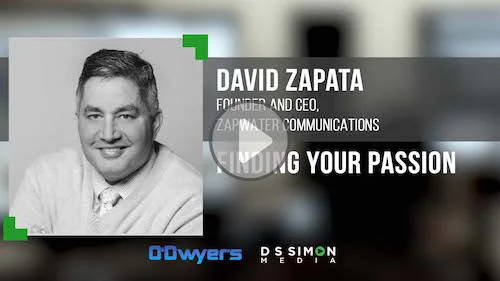 O'Dwyer's/DS Simon Video Interview Series: David Zapata, Founder & CEO, Zapwater Communications