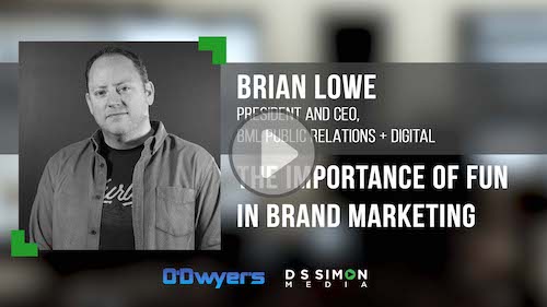 O'Dwyer's/DS Simon Video Interview Series: Brian Lowe, Pres. & CEO, BML Public Relations + Digital