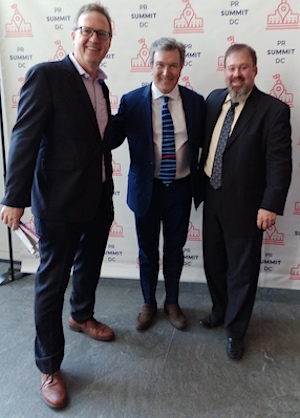 (L to R) Paul Sherman, co-producer, Mid-Atlantic Marketing Summit; Paul Duning, executive producer of the Summits; and Robert Udowitz, co-producer, PR Summit DC