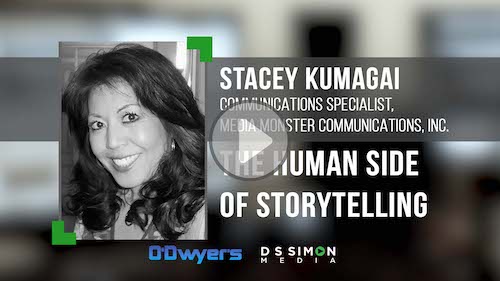 O'Dwyer's/DS Simon Video Interview Series: Stacey Kumagai, Comms. Specialist, Media Monster Communications