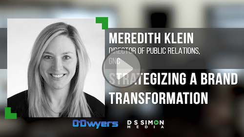 O'Dwyer's/DS Simon Video Interview Series: Meredith Klein, Dir. of PR, GNC