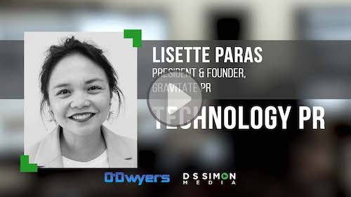O'Dwyer's/DS Simon Video Interview Series: Lisette Paras, Pres. & Founder, Gravitate PR