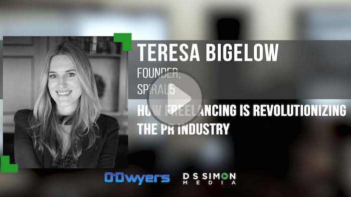 O'Dwyer's/DS Simon Video Interview Series: Teresa Bigelow, Founder, Spiral5