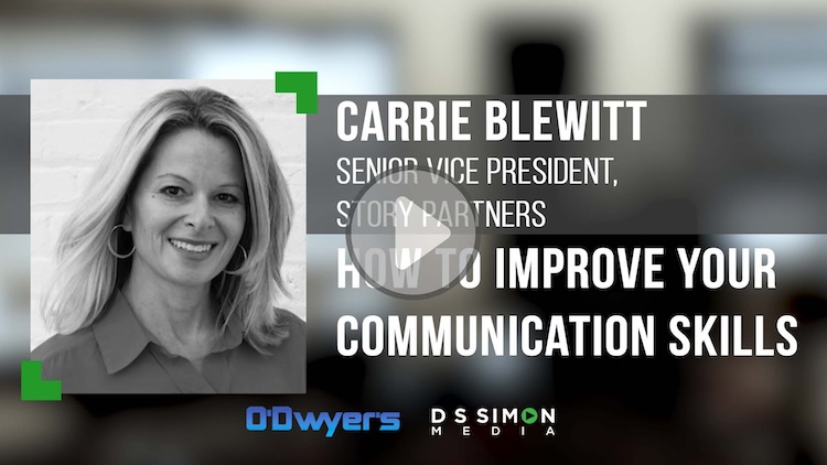O'Dwyer's/DS Simon Video Interview Series: Carrie Blewitt, Sr. VP, Story Partners