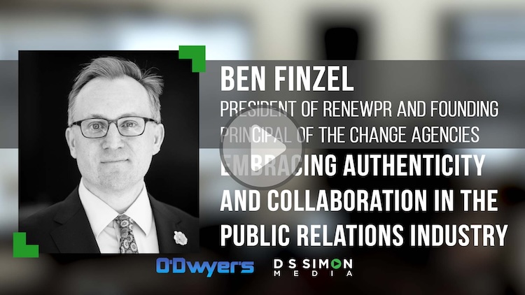 O'Dwyer's/DS Simon Video Interview Series: Ben Finzel, President, RenewPR